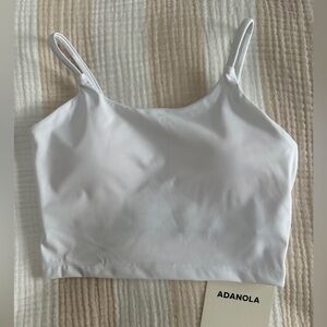 Adanola Tank Sport Bra - White. Size S NWT